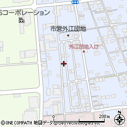 鳥取県境港市外江町3836周辺の地図