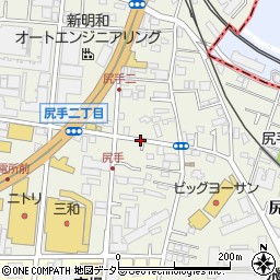 神奈川県横浜市鶴見区尻手周辺の地図