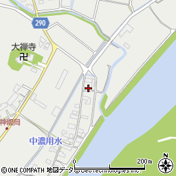 岐阜県美濃市笠神38周辺の地図