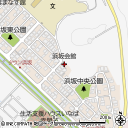 浜坂会館周辺の地図