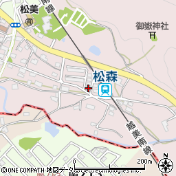 岐阜県美濃市松森2200周辺の地図