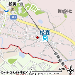 岐阜県美濃市松森2200周辺の地図