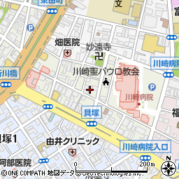 神奈川県川崎市川崎区新川通6-10周辺の地図