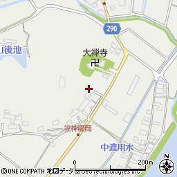 岐阜県美濃市笠神119-1周辺の地図