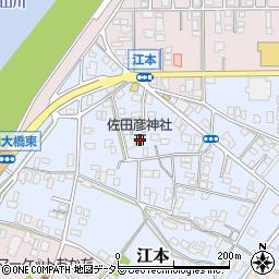 佐田彦神社周辺の地図