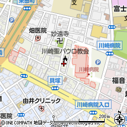 神奈川県川崎市川崎区新川通9-3周辺の地図