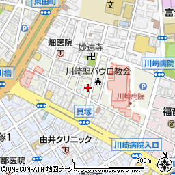 神奈川県川崎市川崎区新川通6-7周辺の地図