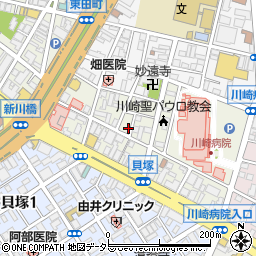 神奈川県川崎市川崎区新川通7-6周辺の地図