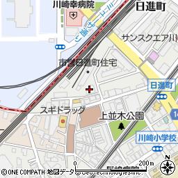 ルイシャトレ川崎周辺の地図