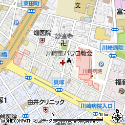 神奈川県川崎市川崎区新川通6-6周辺の地図