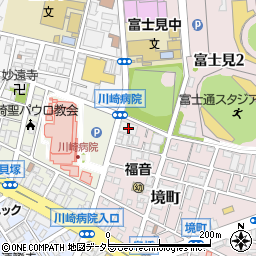 神奈川県川崎市川崎区境町5-2周辺の地図
