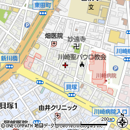 神奈川県川崎市川崎区新川通7-5周辺の地図