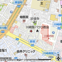 神奈川県川崎市川崎区新川通6-2周辺の地図