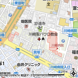 神奈川県川崎市川崎区新川通6-5周辺の地図