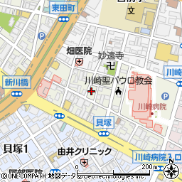 神奈川県川崎市川崎区新川通7-2周辺の地図