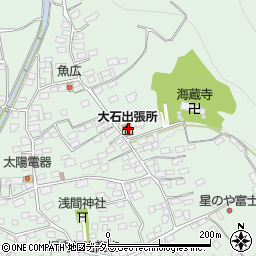 富士河口湖町生涯学習館大石分館周辺の地図