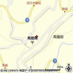藤村記念館周辺の地図
