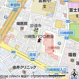 神奈川県川崎市川崎区新川通9周辺の地図