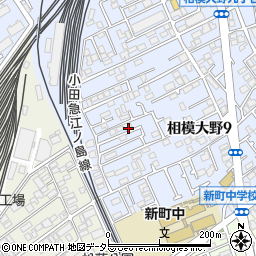 神奈川県相模原市南区相模大野9丁目25周辺の地図