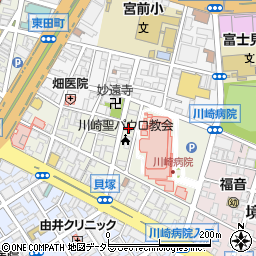 神奈川県川崎市川崎区新川通9-5周辺の地図