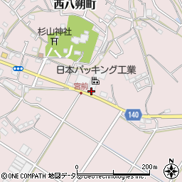 神奈川県横浜市緑区西八朔町160周辺の地図