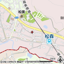岐阜県美濃市松森2185-2周辺の地図