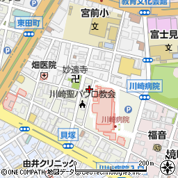 神奈川県川崎市川崎区新川通9-12周辺の地図