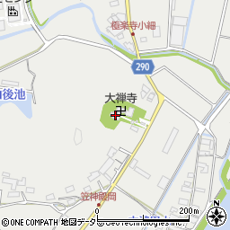 大禅寺周辺の地図