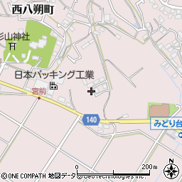神奈川県横浜市緑区西八朔町142周辺の地図