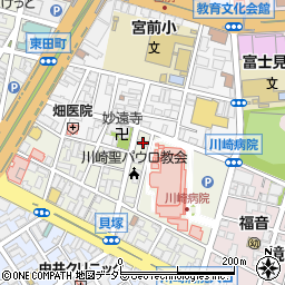 神奈川県川崎市川崎区新川通9-10周辺の地図