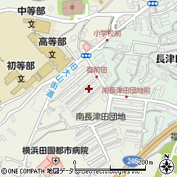 南長津田団地１７号棟周辺の地図