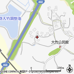 千葉県大網白里市大竹553周辺の地図