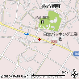 神奈川県横浜市緑区西八朔町203周辺の地図