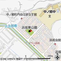浜坂東公園周辺の地図