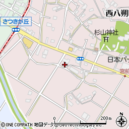 神奈川県横浜市緑区西八朔町296周辺の地図