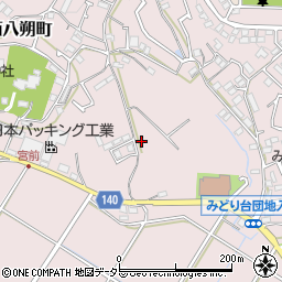 神奈川県横浜市緑区西八朔町126周辺の地図