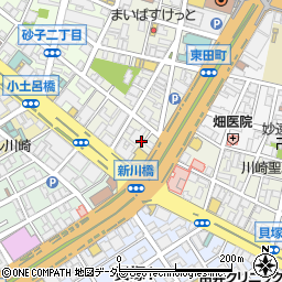 神奈川県川崎市川崎区東田町11周辺の地図