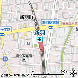新羽駅周辺の地図