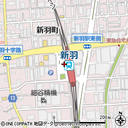 新羽駅周辺の地図