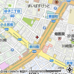 神奈川県川崎市川崎区東田町11-14周辺の地図