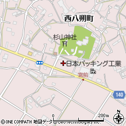 神奈川県横浜市緑区西八朔町202周辺の地図