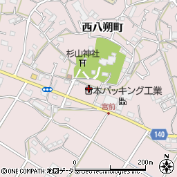 神奈川県横浜市緑区西八朔町201周辺の地図