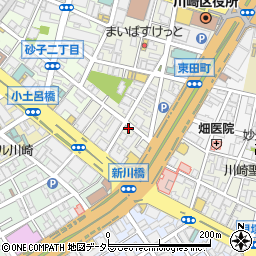 神奈川県川崎市川崎区東田町11-9周辺の地図