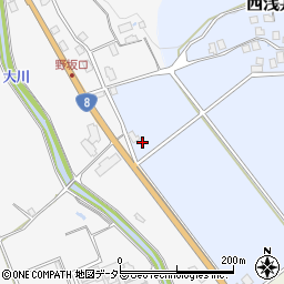 滋賀県長浜市西浅井町野坂597-2周辺の地図