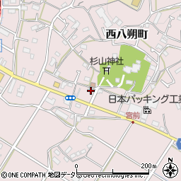 神奈川県横浜市緑区西八朔町204周辺の地図
