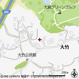 千葉県大網白里市大竹427周辺の地図