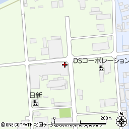 鳥取県境港市西工業団地周辺の地図