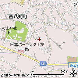 神奈川県横浜市緑区西八朔町149-7周辺の地図