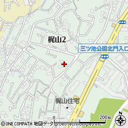 神奈川県横浜市鶴見区梶山周辺の地図