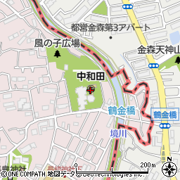 中和田幼稚園周辺の地図
